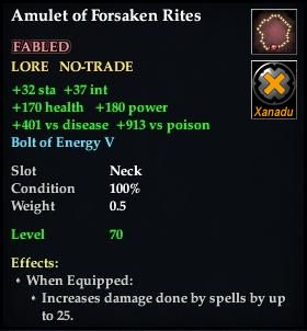 Amulet of Forsaken Rites