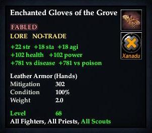 Enchanted Gloves of the Grove