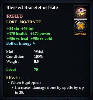 Blessed Bracelet of Hate