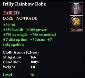 Frilly Rainbow Robe