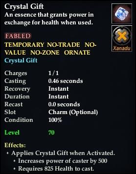 Crystal Gift (activatable)