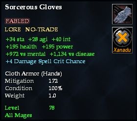 Sorcerous Gloves