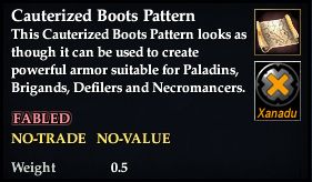 Cauterized Boots Pattern