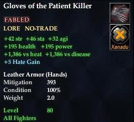 Gloves of the Patient Killer