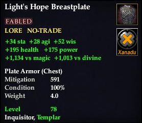 Light's Hope Breastplate