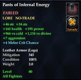 Pants of Infernal Energy
