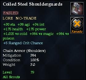 Coiled Steel Shoulderguards