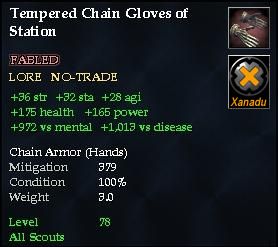 Tempered Chain Gloves of Station