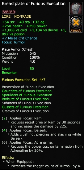 Breastplate of Furious Execution