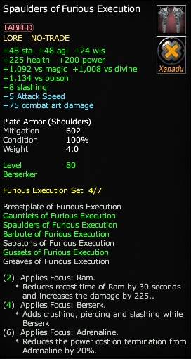 Spaulders of Furious Execution