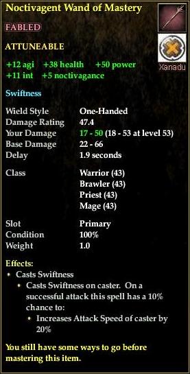 Noctivagent Wand of Mastery