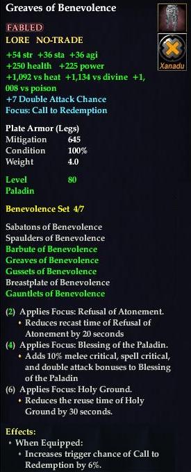 Greaves of Benevolence