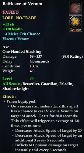 Battleaxe of Venom