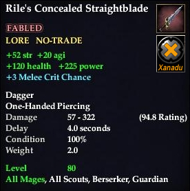 Rile's Concealed Straightblade