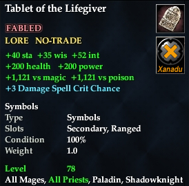 Tablet of the Lifegiver