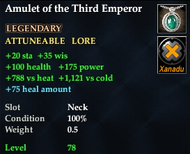 Amulet of the Third Emperor