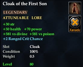 Cloak of the First Son