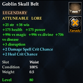Goblin Skull Belt