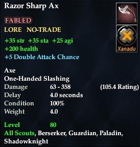 Razor Sharp Ax