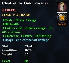 Cloak of the Guk Crusader