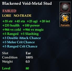 Blackened Void-Metal Stud