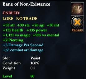 Bane of Non-Existence