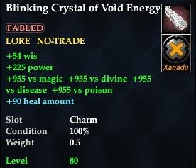 Blinking Crystal of Void Energy