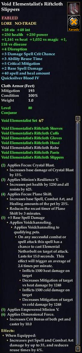 Void Elementalist's Riftcloth Slippers