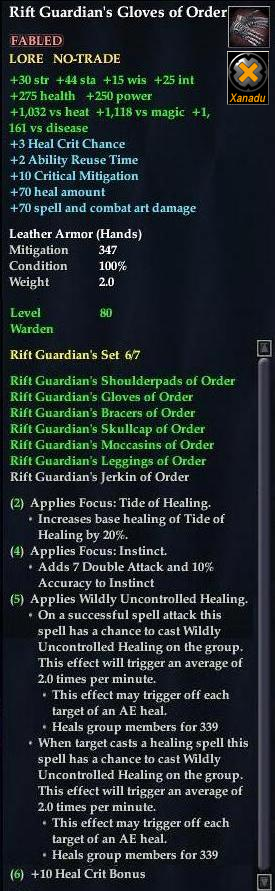 Rift Guardian's Gloves of Order