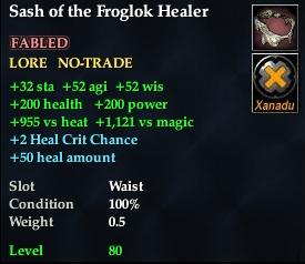 Sash of the Froglok Healer