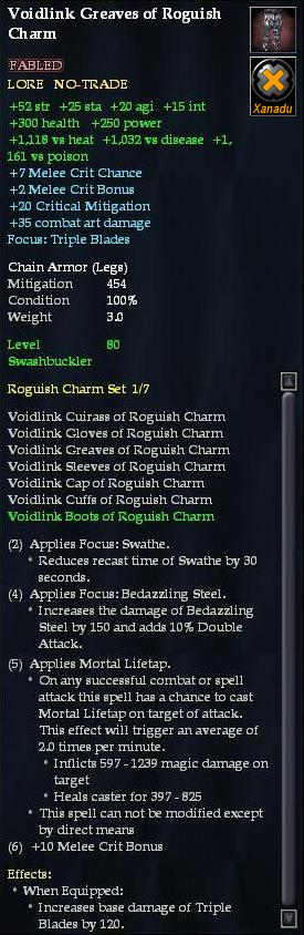 Voidlink Greaves of Roguish Charm