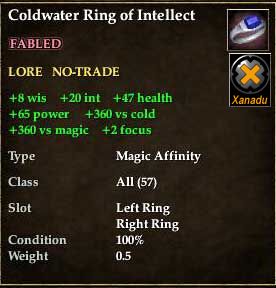 Coldwater Ring of Intellect