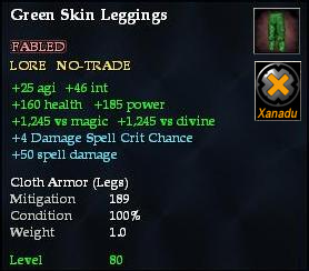 Green Skin Leggings