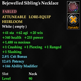 Bejewelled Sibling's Necklace
