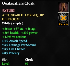 Quakecaller's Cloak