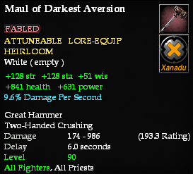 Maul of Darkest Aversion