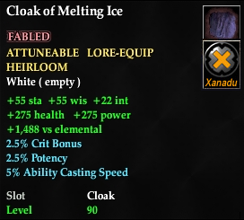 Cloak of Melting Ice