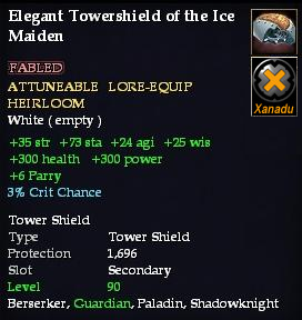Elegant Towershield of the Ice Maiden