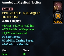 Amulet of Mystical Tactics