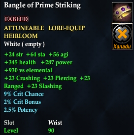 Bangle of Prime Striking