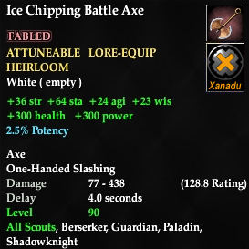 Ice Chipping Battle Axe