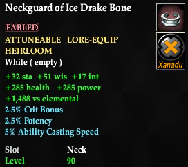 Neckguard of Ice Drake Bone