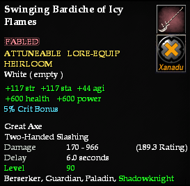 Swinging Bardiche of Icy Flames
