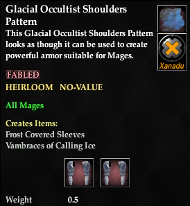 Glacial Occultist Shoulders Pattern