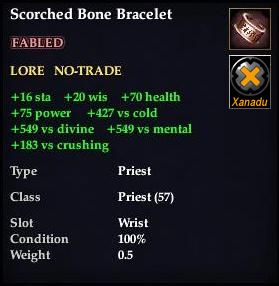 Scorched Bone Bracelet