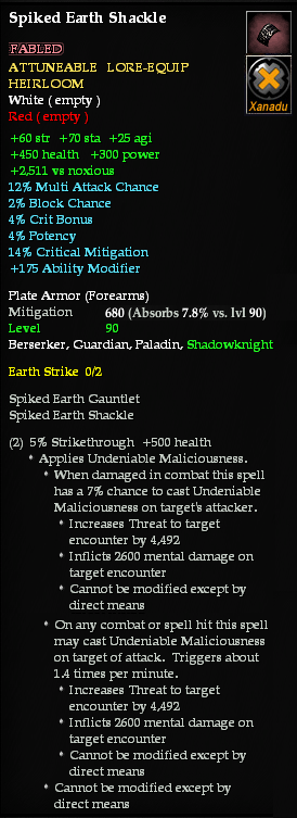 Spiked Earth Shackle