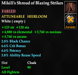 Mikill's Shroud of Blazing Strikes