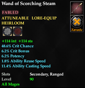 Wand of Scorching Steam