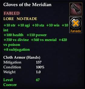 Gloves of the Meridian
