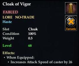 Cloak of Vigor